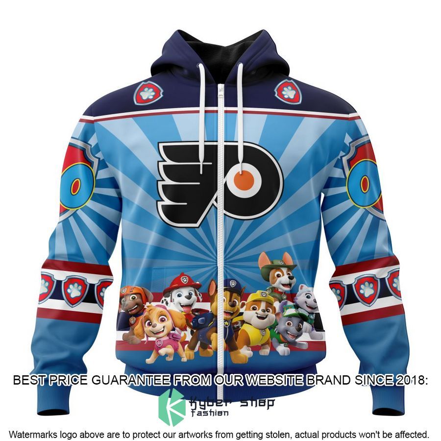 personalized nhl philadelphia flyers special paw patrol kits hoodie mask 2 952