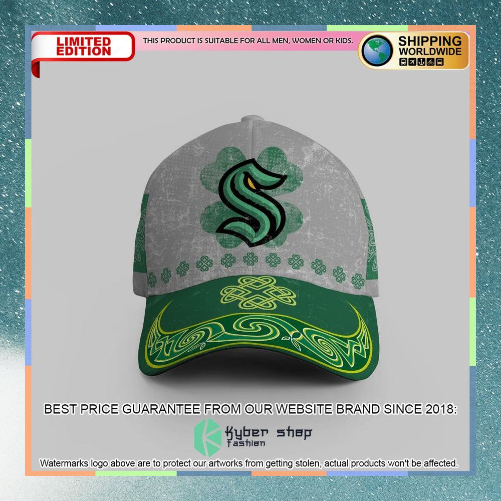 Personalized NHL Seattle Kraken St Patrick Days Concepts Cap 5 personalized nhl seattle kraken st patrick days concepts cap 1 149