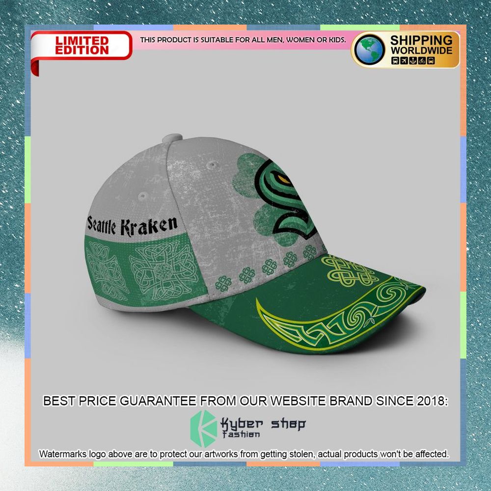 Personalized NHL Seattle Kraken St Patrick Days Concepts Cap 6 personalized nhl seattle kraken st patrick days concepts cap 2 73