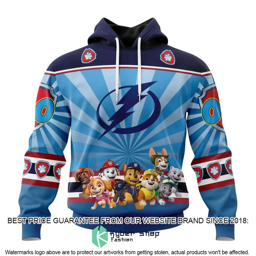 personalized nhl tampa bay lightning special paw patrol kits hoodie mask 1 279