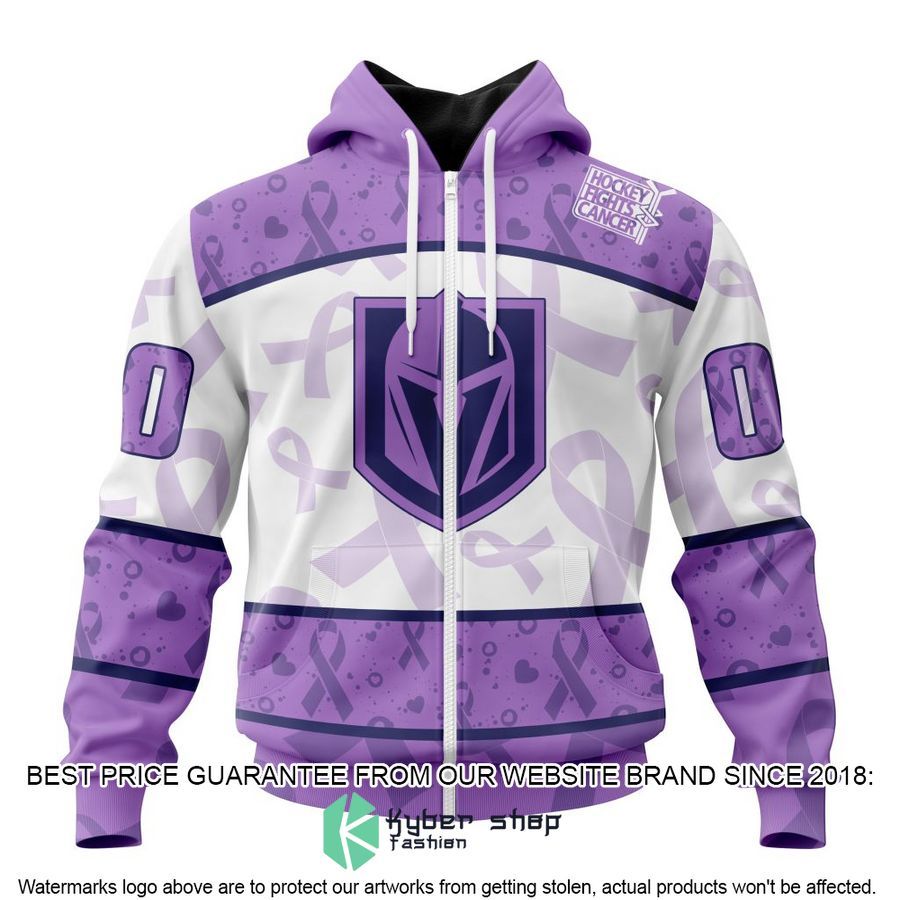 personalized nhl vegas golden knights special lavender fight cancer shirt hoodie 2 938
