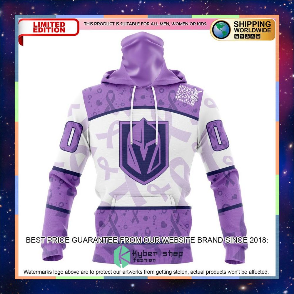 personalized nhl vegas golden knights special lavender fight cancer shirt hoodie 4 487