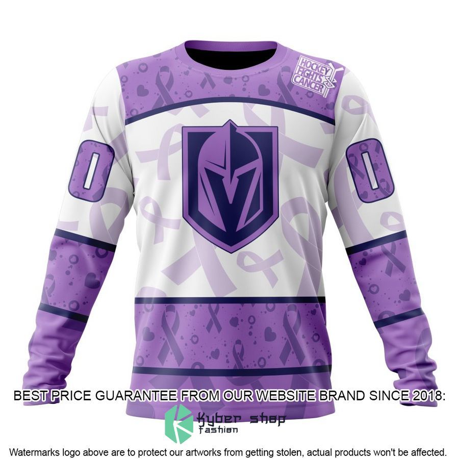 personalized nhl vegas golden knights special lavender fight cancer shirt hoodie 6 518
