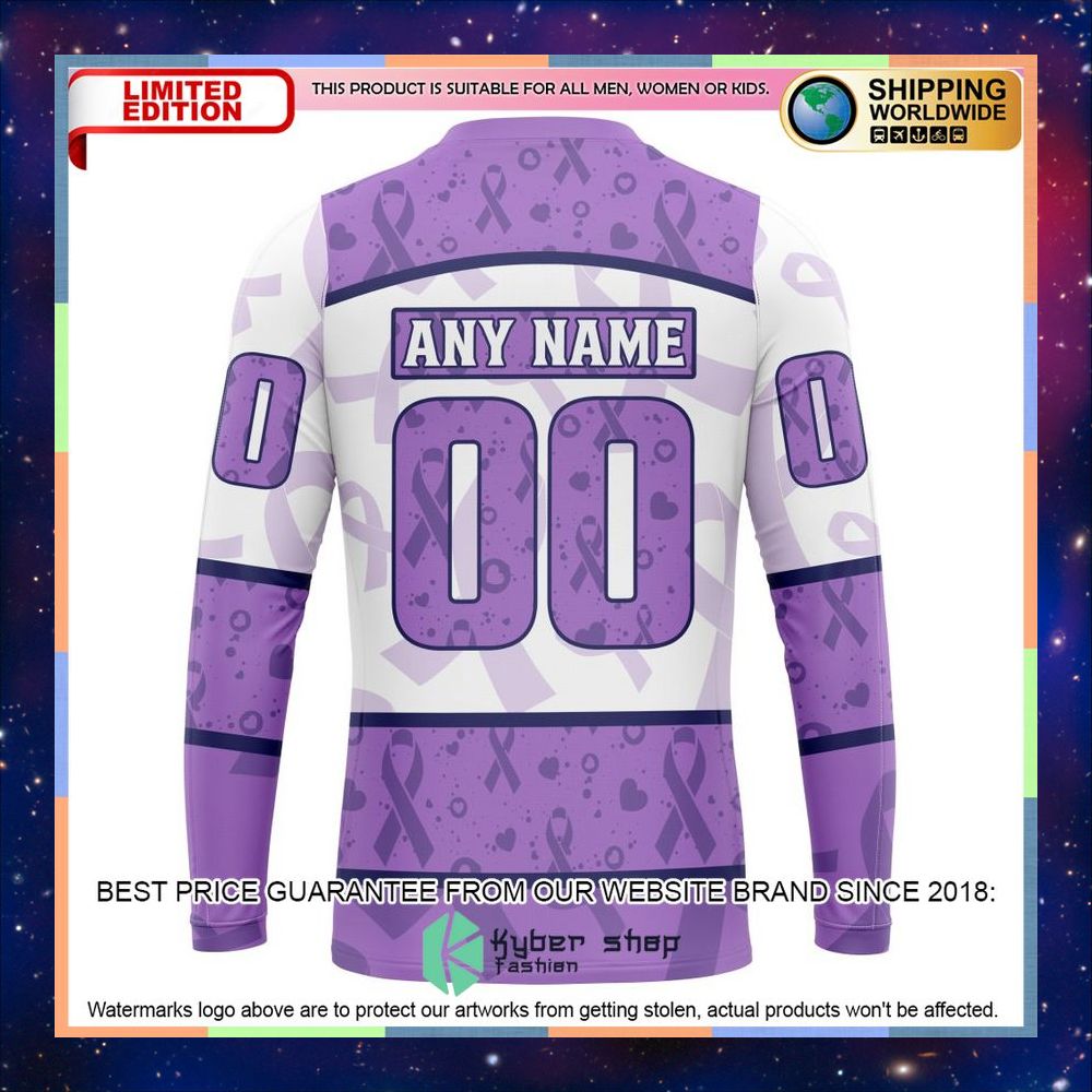 personalized nhl vegas golden knights special lavender fight cancer shirt hoodie 7 818