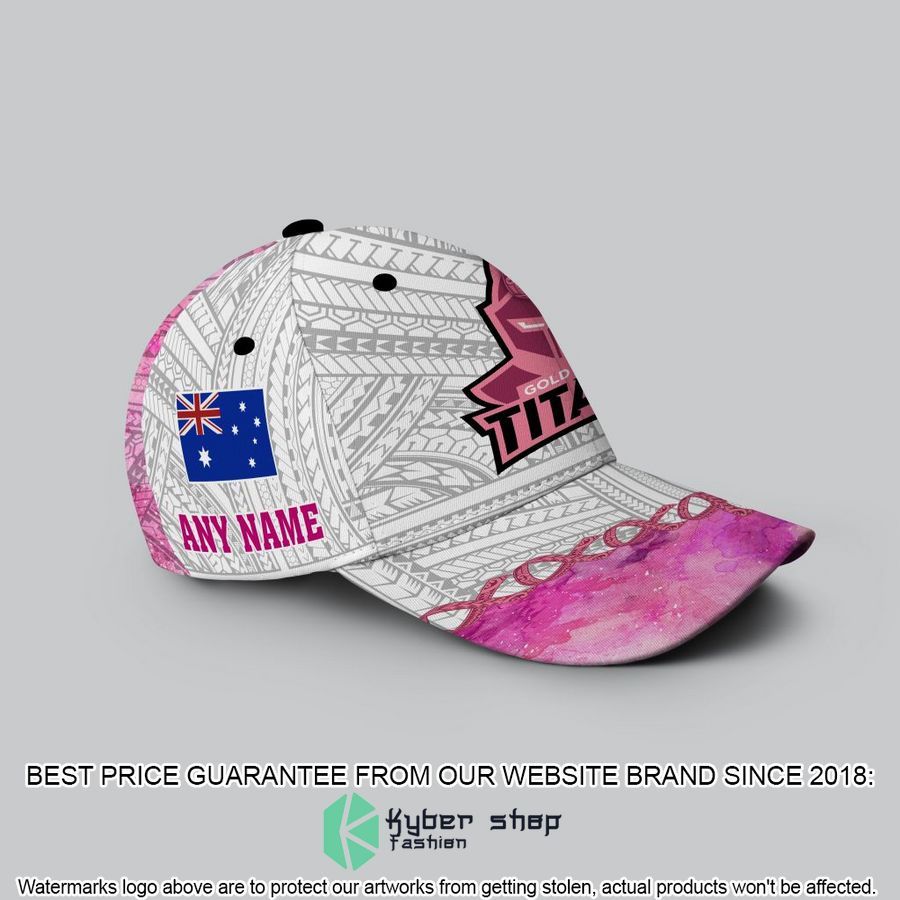 personalized nrl gold coast titans we fights again cancer with samoa spirits cap 2 665