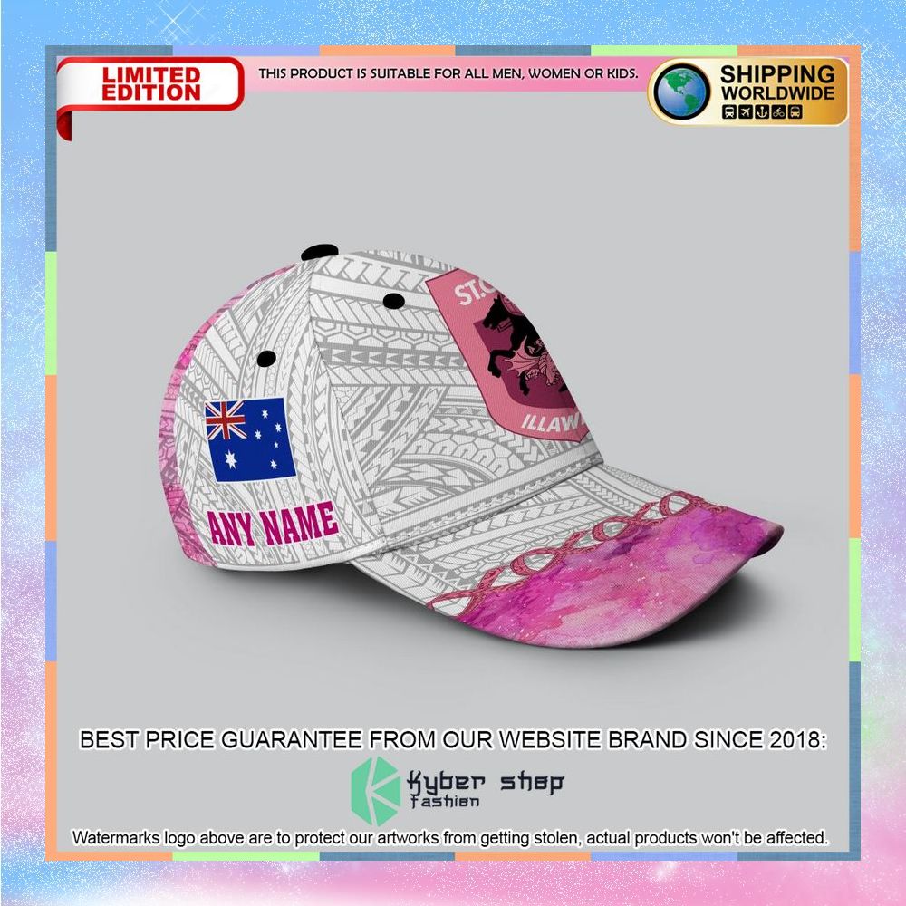 Personalized NRL St George Illawarra Dragons We Fights Again Cancer With Samoa Spirits Cap 6 personalized nrl st george illawarra dragons we fights again cancer with samoa spirits cap 2 302