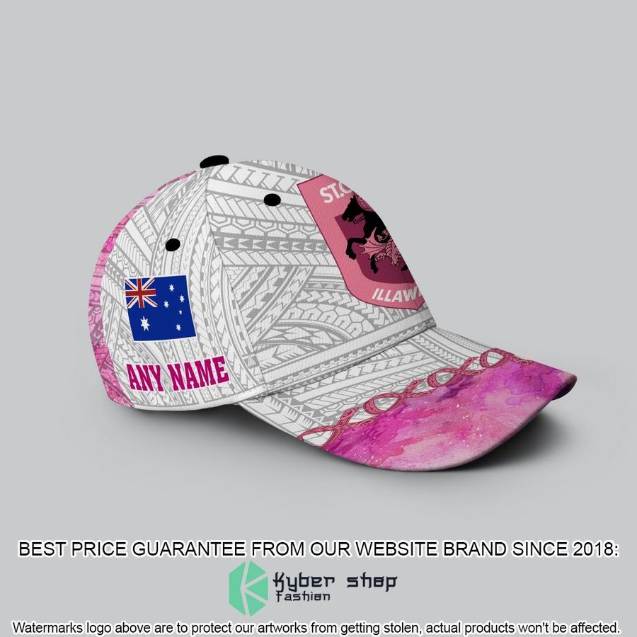 personalized nrl st george illawarra dragons we fights again cancer with samoa spirits cap 2 825