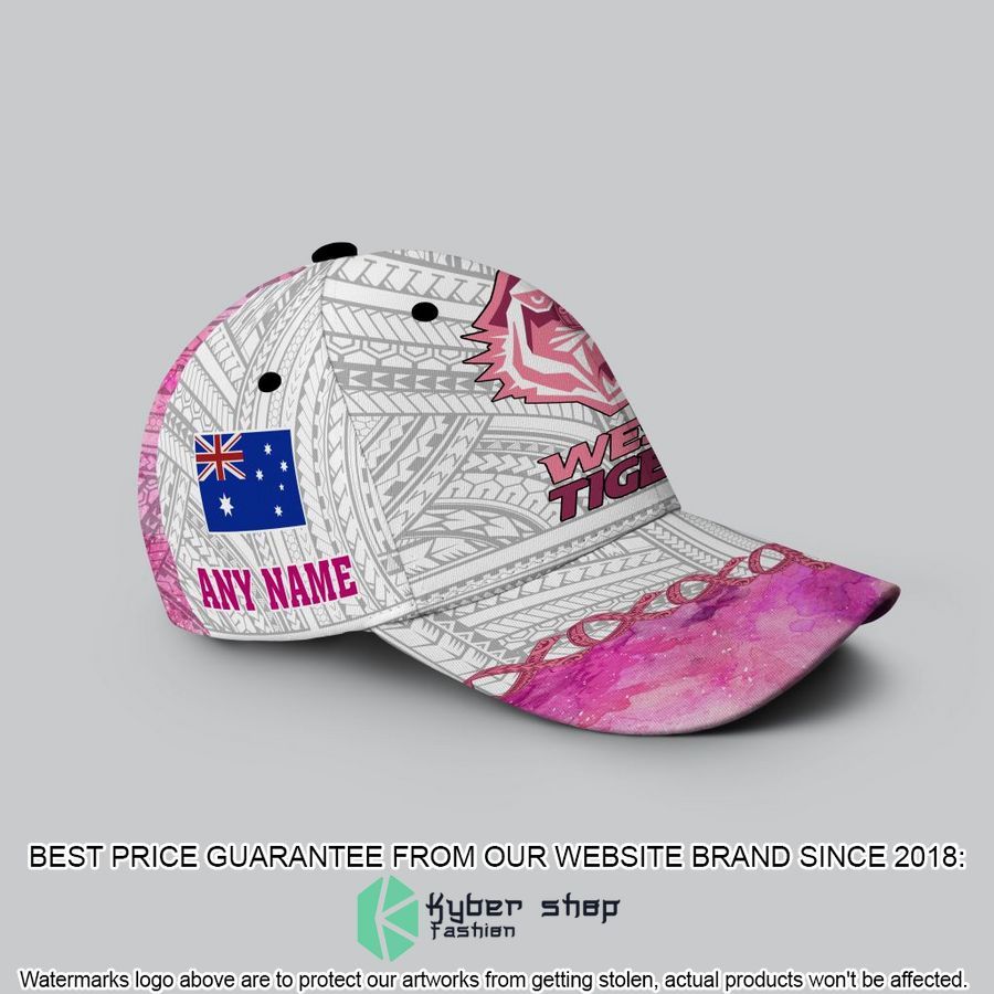 personalized nrl wests tigers we fights again cancer with samoa spirits cap 2 967