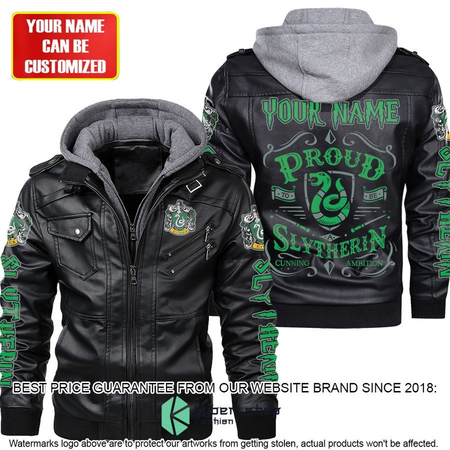 Personalized Proud Slytherin Harry Potter Leather Jacket 4 personalized proud slytherin harry potter leather jacket 4 700