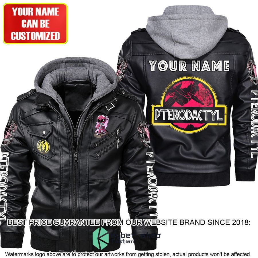 personalized pterodactyl power rangers leather jacket 2 916