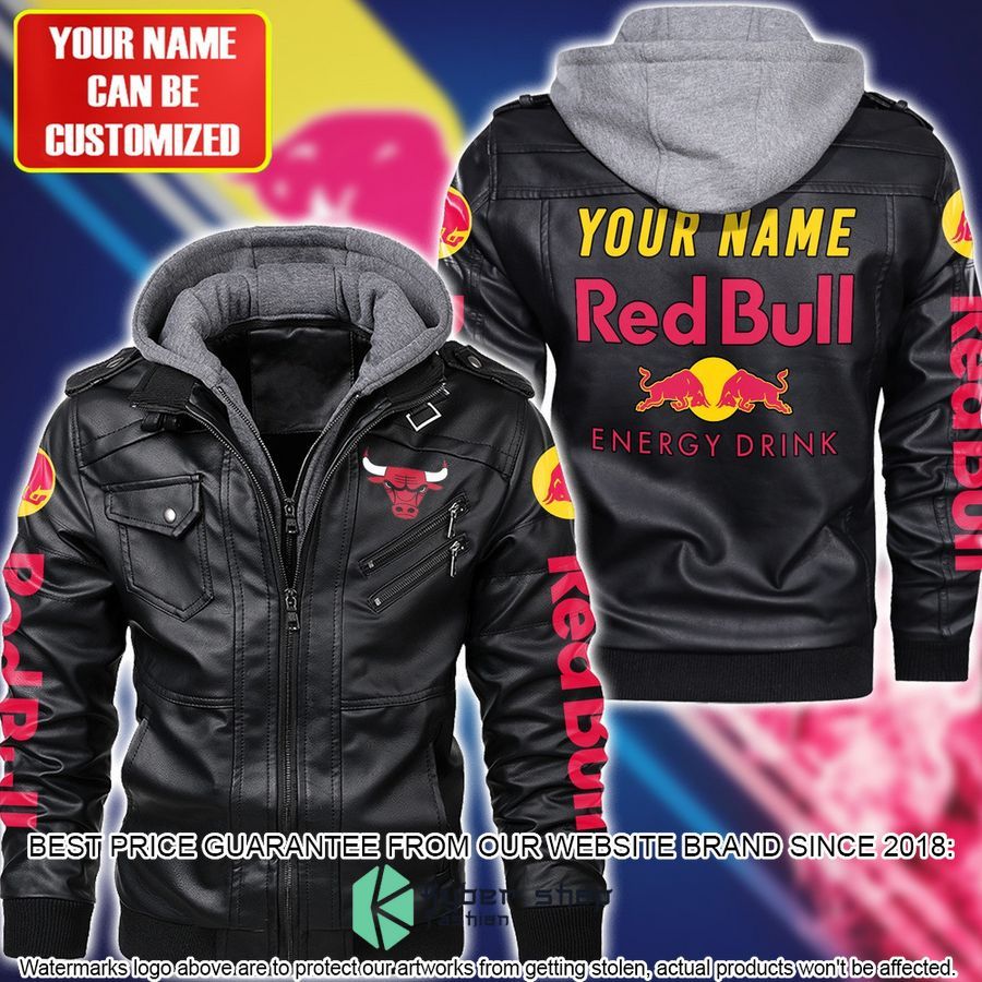 personalized red bull leather jacket 1 125