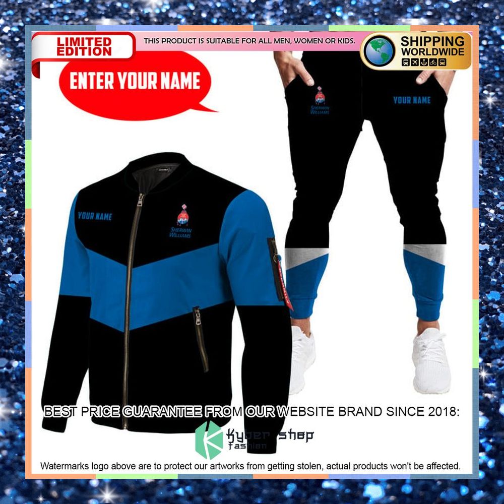 Personalized Sherwin-Williams Bomber Jacket, Pants 4 personalized sherwin williams bomber jacket pants 1 386