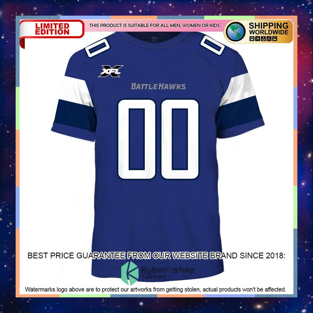 personalized st louis battlehawks xfl football blue shirt hoodie 2 264