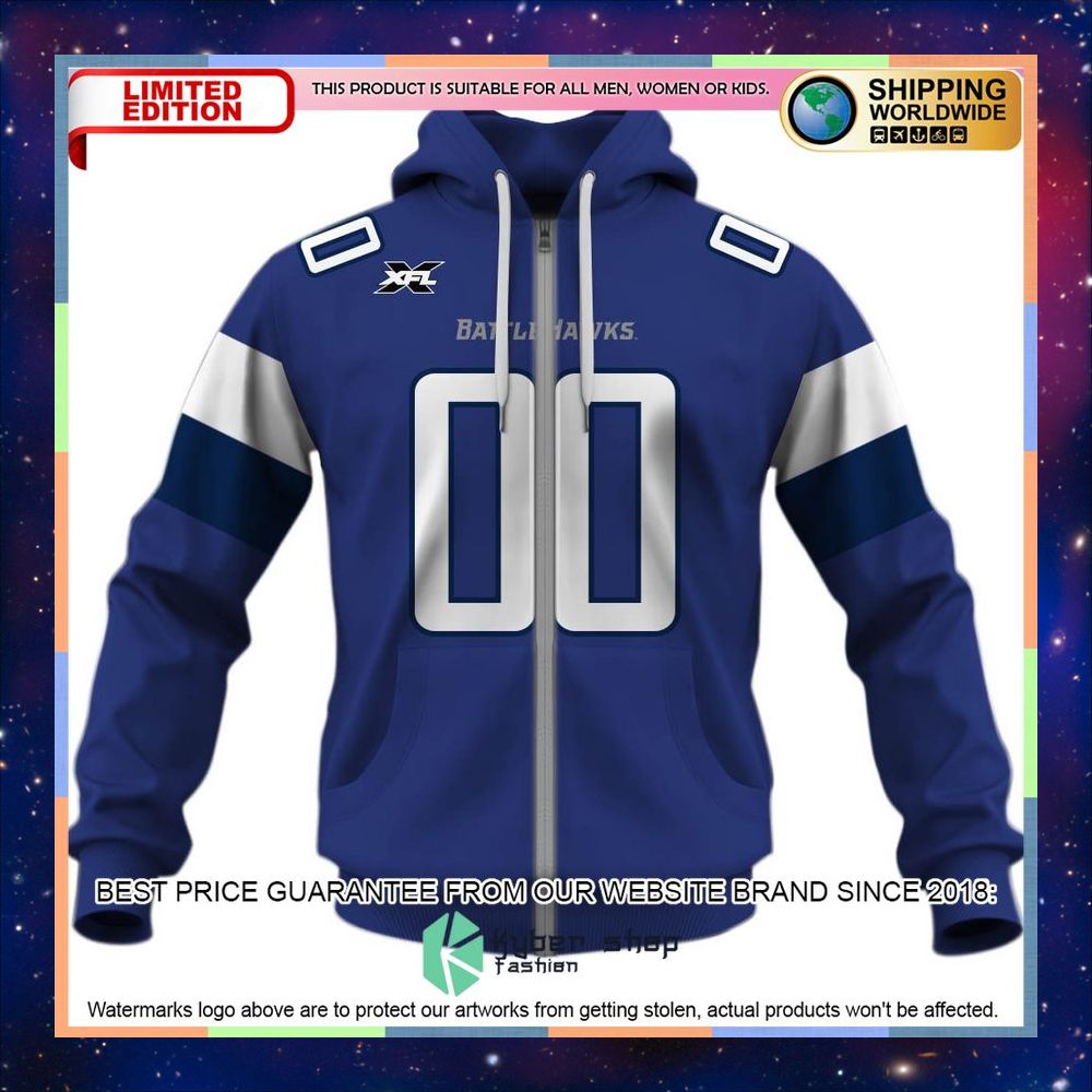 personalized st louis battlehawks xfl football blue shirt hoodie 4 416