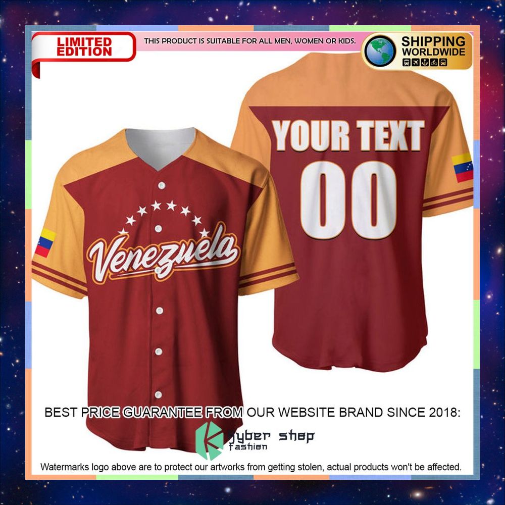 Personalized Venezuela 2023 Baseball Jersey 3 personalized venezuela 2023 baseball jersey 1 560