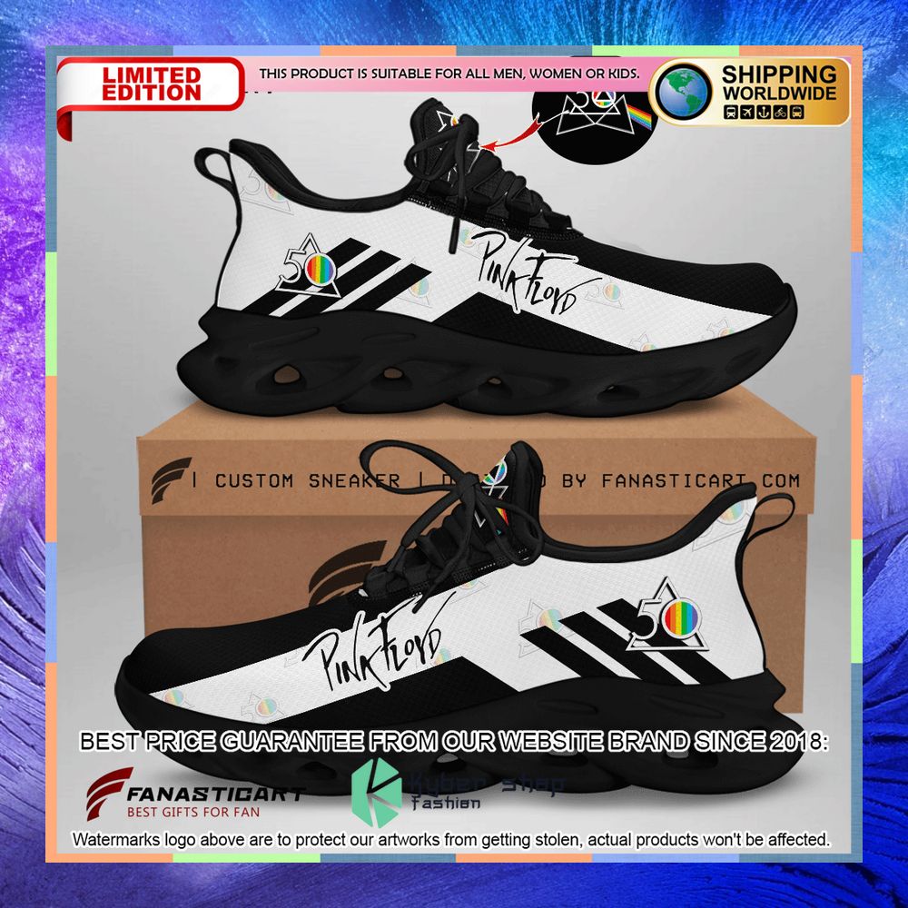 Pink Floyd 50th anniversary The Dark Side of the Moon Clunky Max Soul Shoes 5 pink floyd 50th anniversary the dark side of the moon clunky max soul shoes 1 79