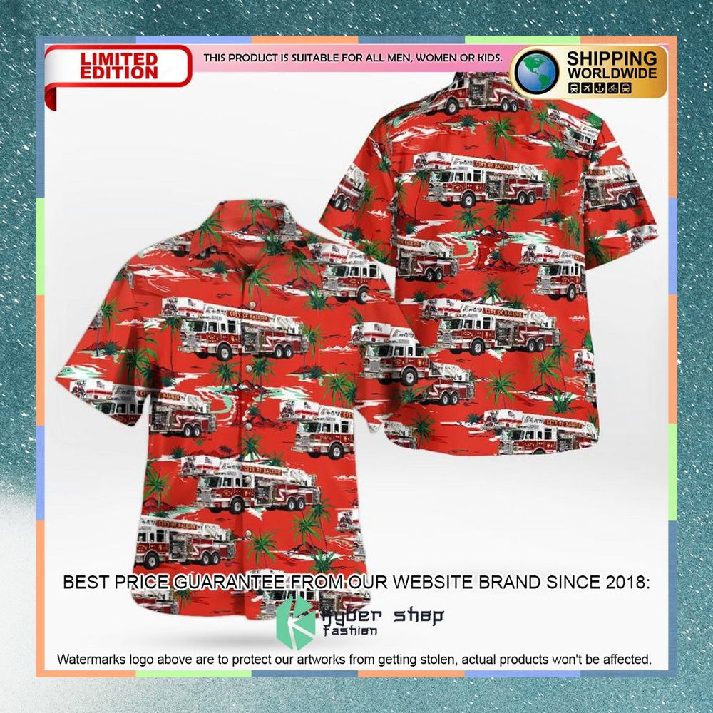 raleigh fire department ladder hawaiian shirt 1 292