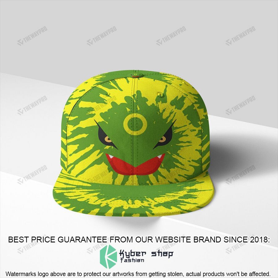 rayquaza tie dye face snapback cap 1 263