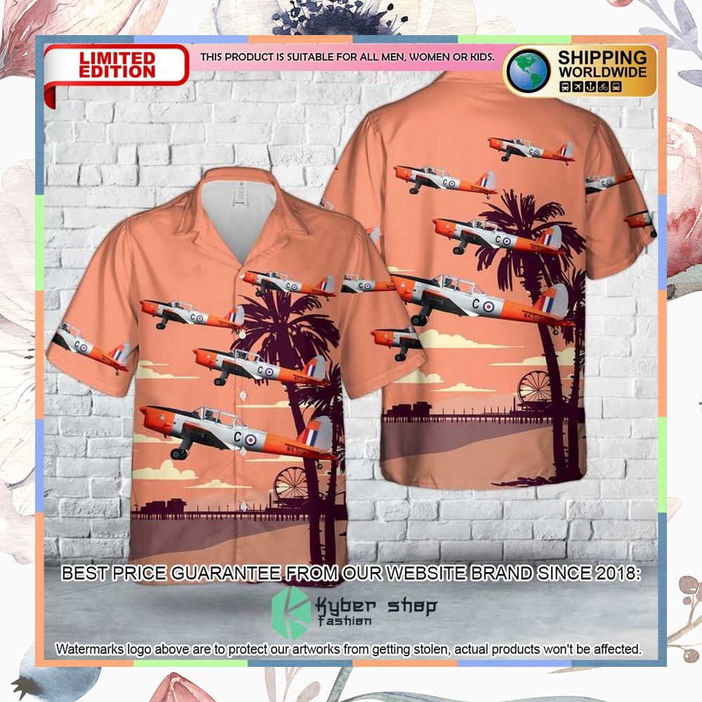 royal air force battle of britain memorial flight chipmunk wk518 hawaiian shirt 1 131