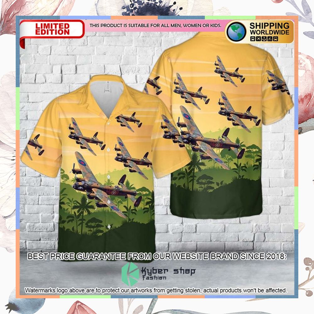 royal air force battle of britain memorial flight lancaster pa474 hawaiian shirt 1 101