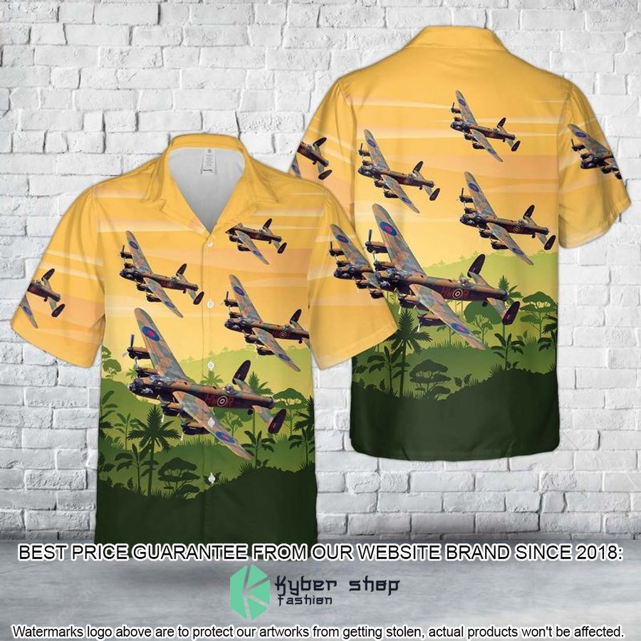 royal air force battle of britain memorial flight lancaster pa474 hawaiian shirt 1 49