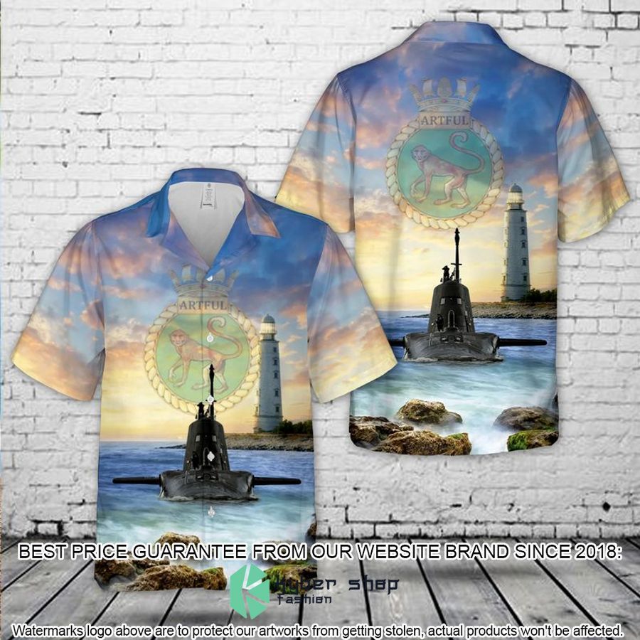 royal navy hms artful s121 hawaiian shirt 1 223