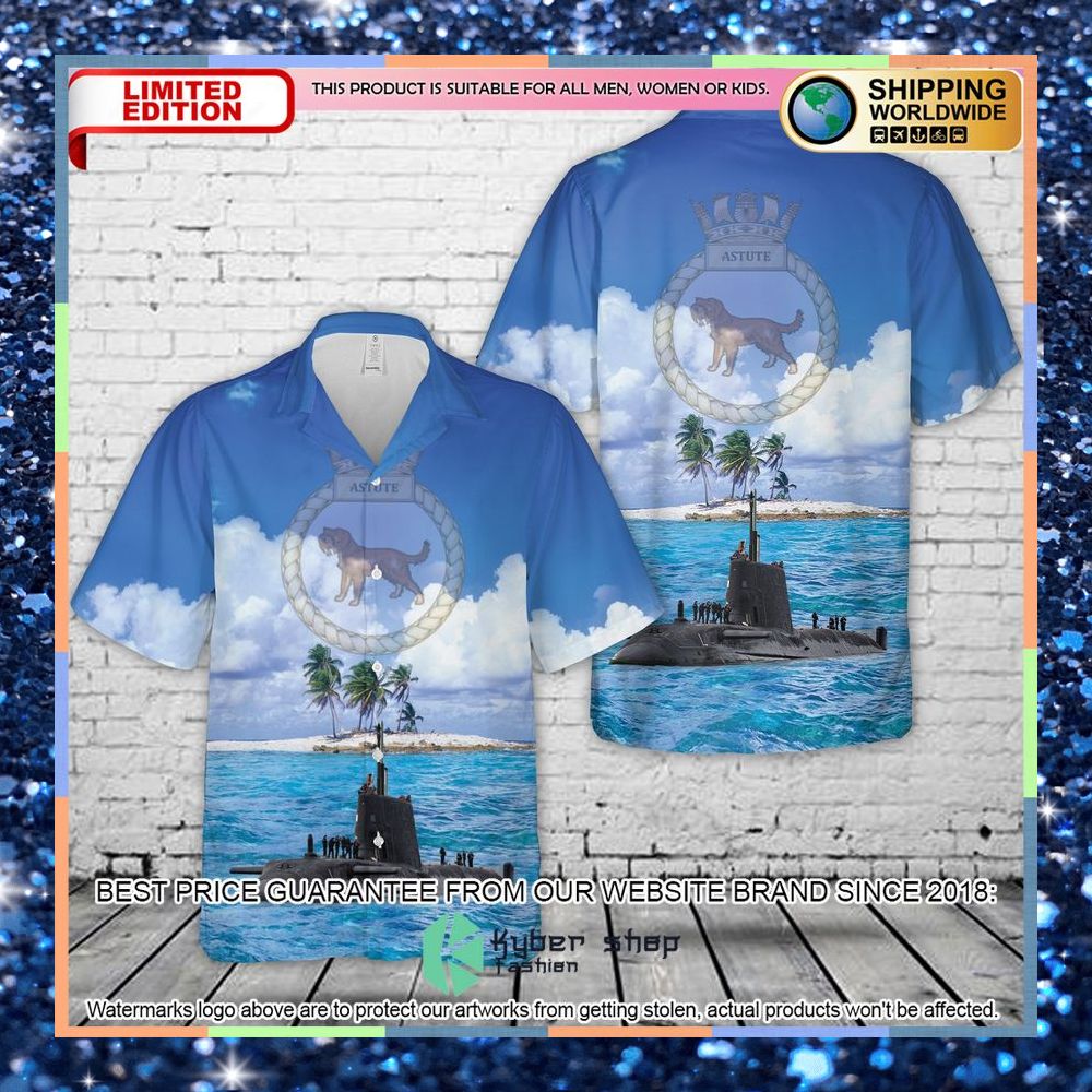 royal navy hms astute s119 hawaiian shirt 1 27