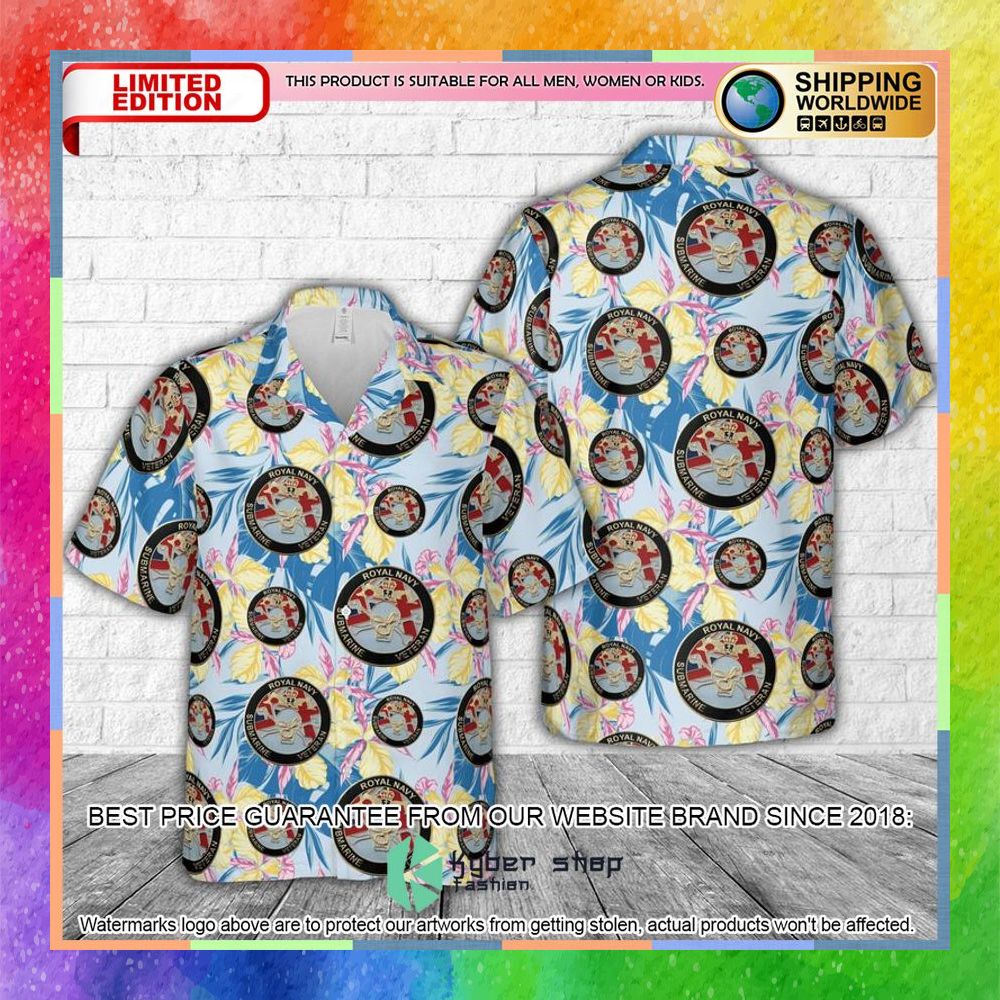 Royal Navy Submarine Veteran Badge Hawaiian Shirt 3 royal navy submarine veteran badge hawaiian shirt 1 893