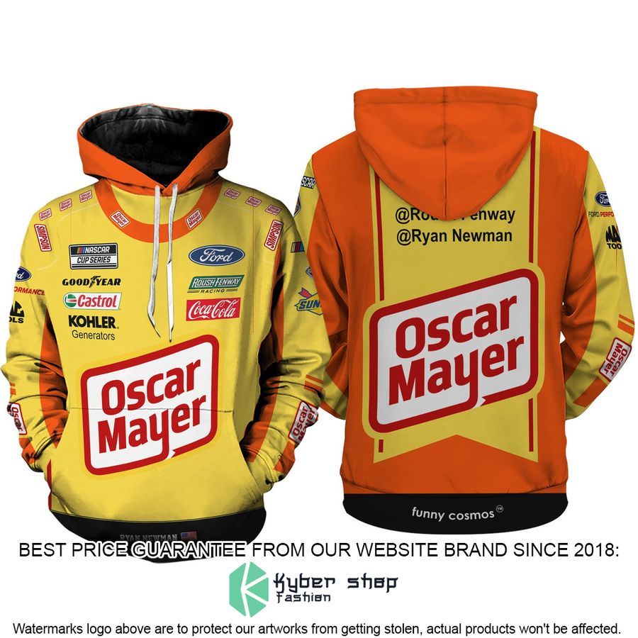 ryan newman nascar 2022 oscar mayer racing hoodie sweatpant 2 91
