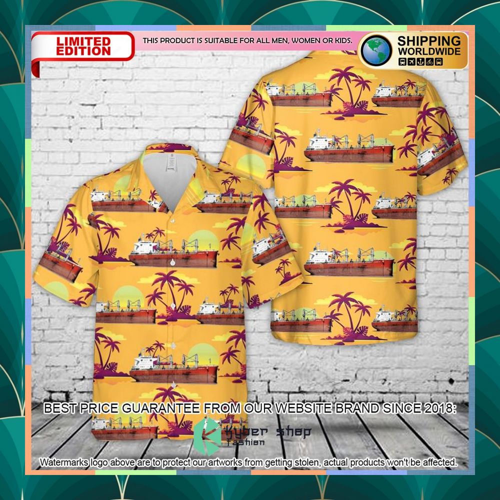Sailing Sky Bulk Carrier Ship Hawaiian Shirt 3 sailing sky bulk carrier ship hawaiian shirt 1 34