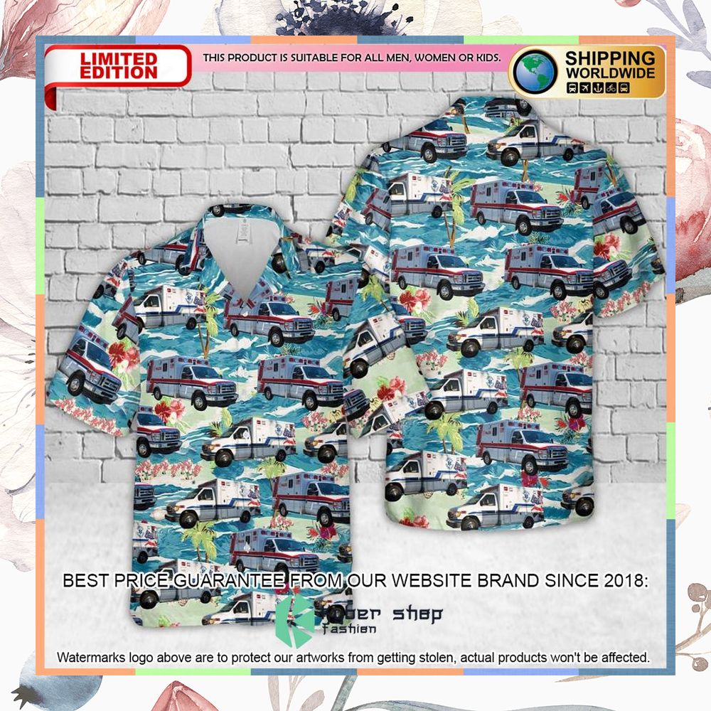 San Diego County EMS Ambulance Hawaiian Shirt 3 san diego county ems ambulance hawaiian shirt 1 840