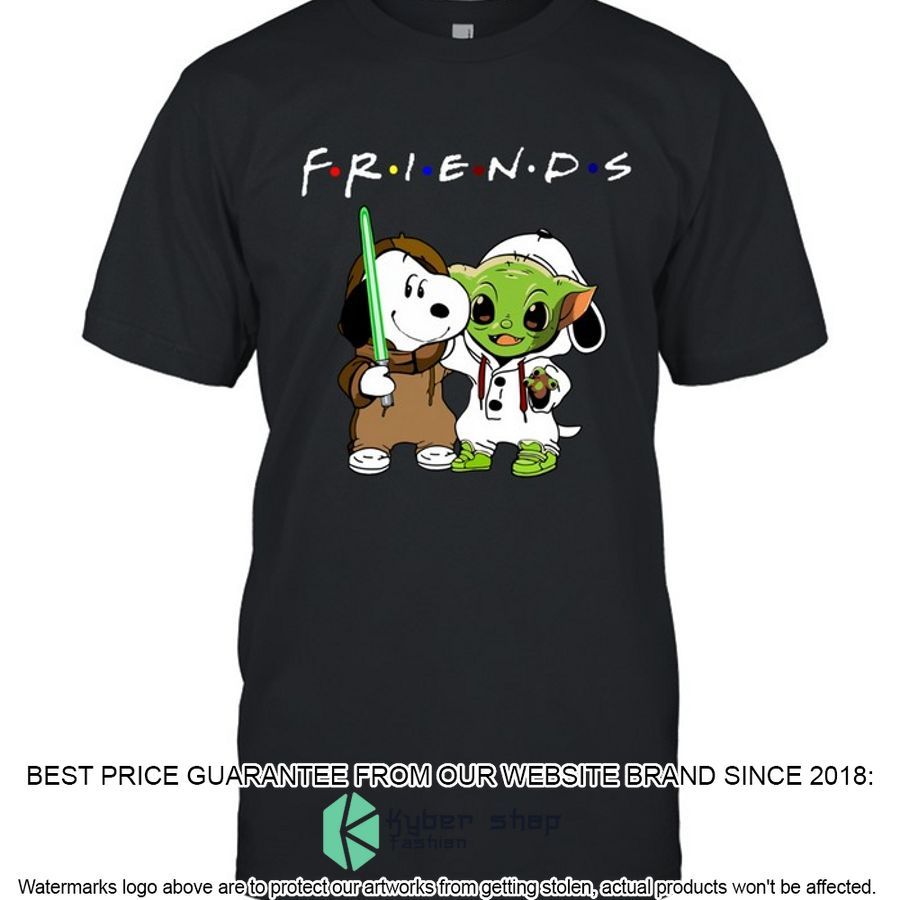 snoopy baby yoda friends shirt hoodie 1 874