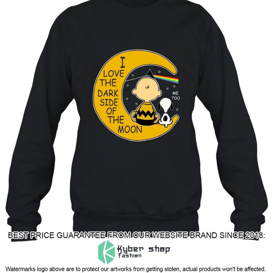 Snoopy Charlie Brown I Love The Dark Side Of The Moon Shirt, Hoodie 3 snoopy charlie brown i love the dark side of the moon shirt hoodie 3 976