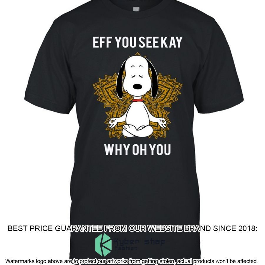 snoopy meditation elf you see kay why oh you shirt hoodie 1 143