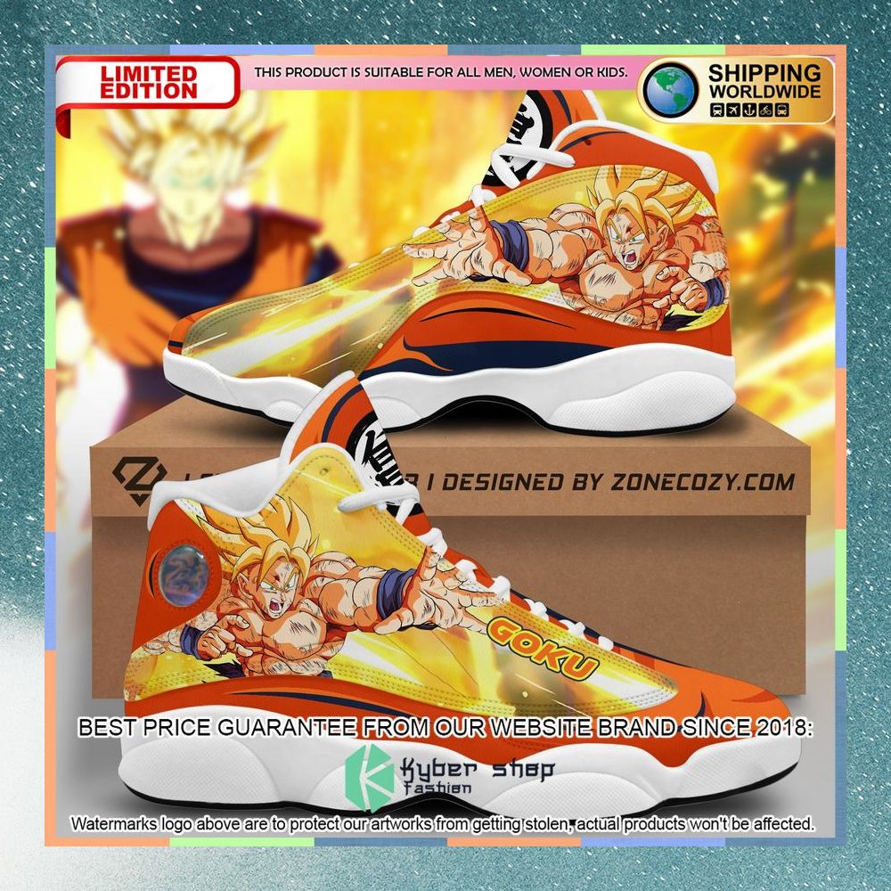 Son GoKu Super Saiyan Dragon Ball Air Jordan 13 Shoes 3 son goku super saiyan dragon ball air jordan 13 shoes 1 144