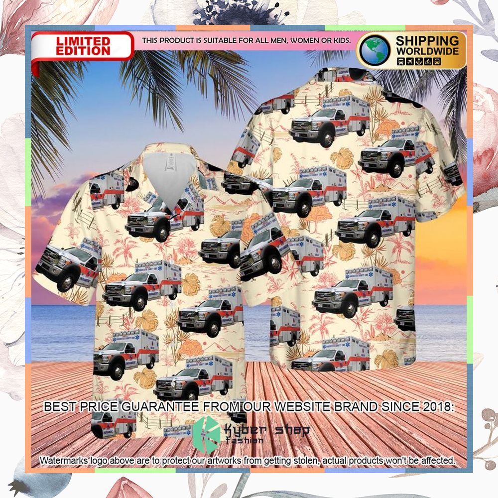 South Carolina Dorchester County EMS Hawaiian Shirt 3 south carolina dorchester county ems hawaiian shirt 1 676
