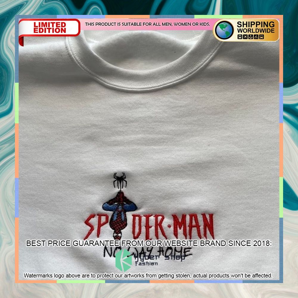 Spiderman No Way Home Embroided Shirt, Hoodie 3 spiderman no way home embroided shirt 1 536