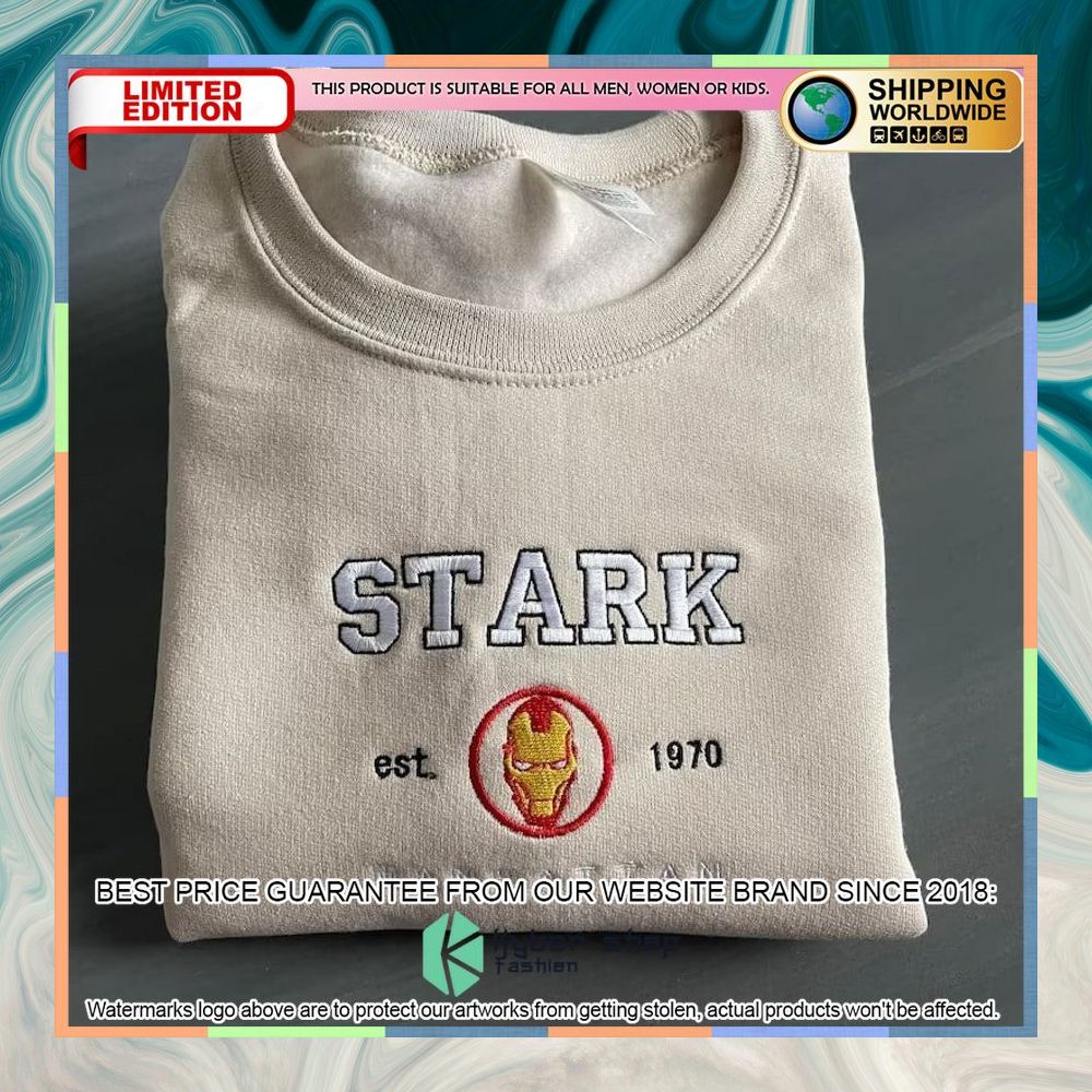 Stark Ironman Embroided Shirt, Hoodie 3 stark ironman embroided shirt 1 281