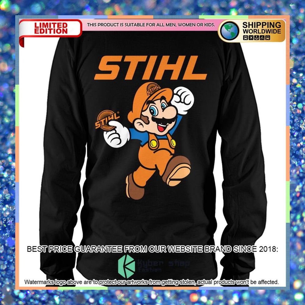 STIHL Mario Shirt, Hoodie 8 stihl mario shirt hoodie 3 735