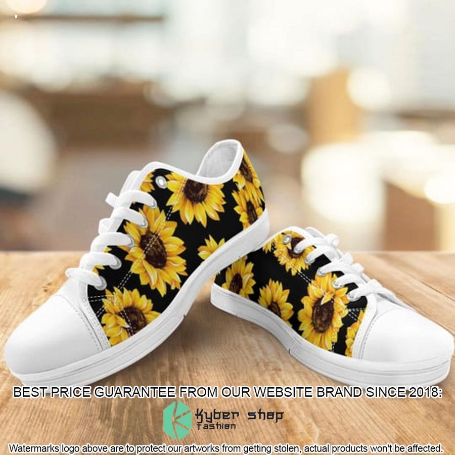 Sunflowers Canvas Low Top Shoes 4 sunflowers canvas low top shoes 3