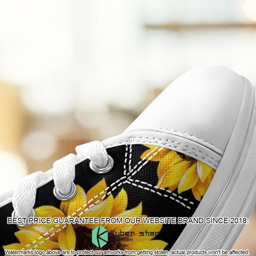 Sunflowers Canvas Low Top Shoes 5 sunflowers canvas low top shoes 4