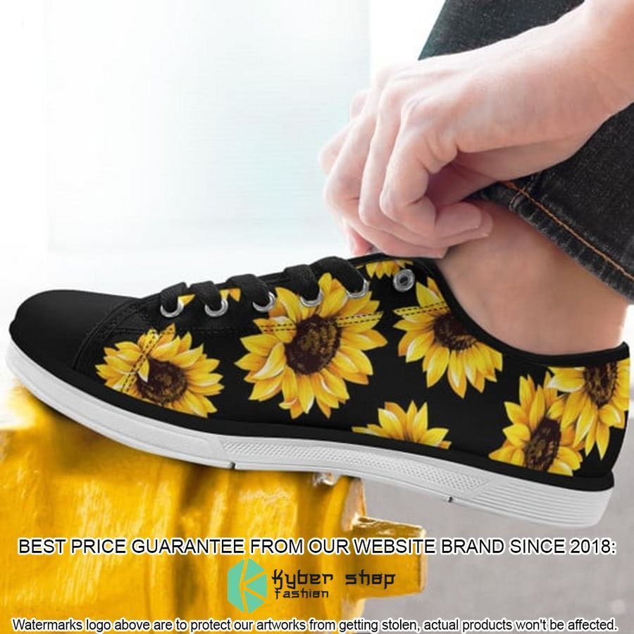 Sunflowers Canvas Low Top Shoes 7 sunflowers canvas low top shoes 6