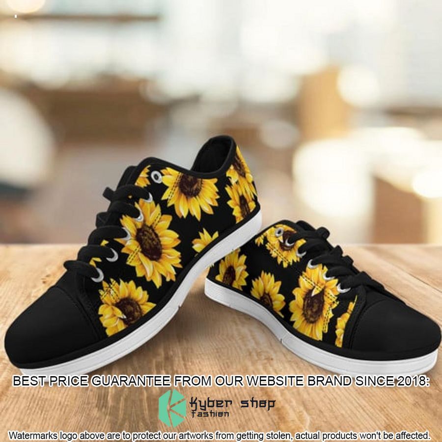 Sunflowers Canvas Low Top Shoes 8 sunflowers canvas low top shoes 7
