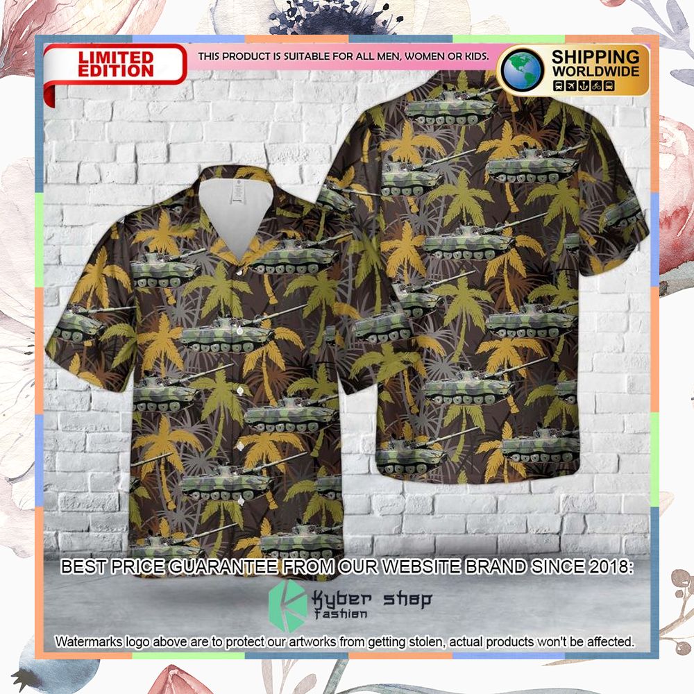 swedish army infanterikanonvagn 91 tank destroyer lkv 91 hawaiian shirt 1 875