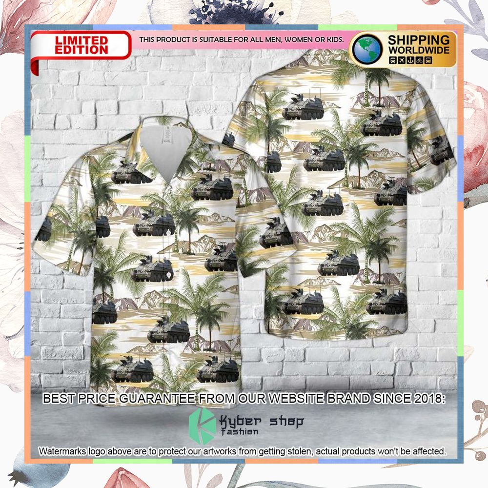 swedish army pansarbandvagn 301 pbv 301 hawaiian shirt 1 574