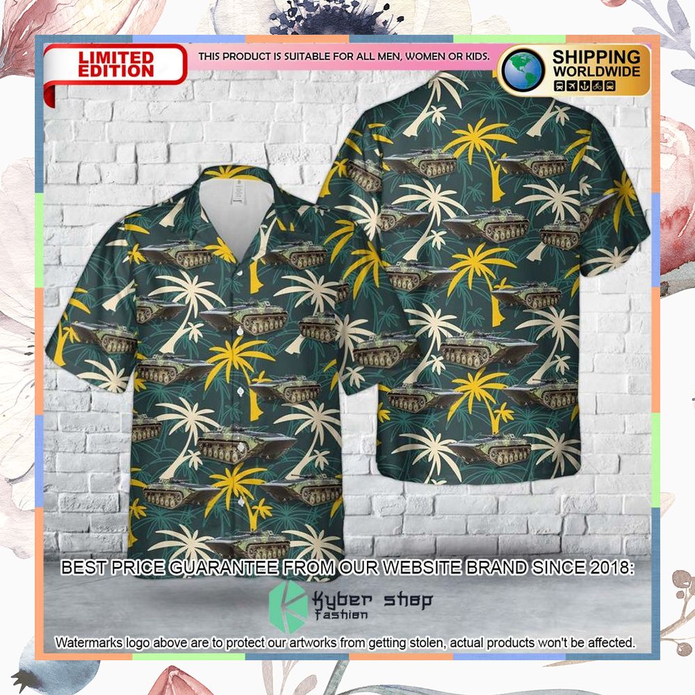 swedish army pansarbandvagn 501 hawaiian shirt 1 269