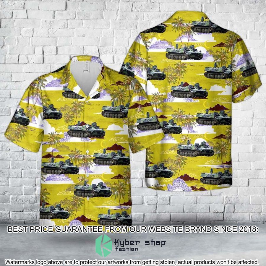 swedish army panserbandvagn 401 hawaiian shirt 1 438
