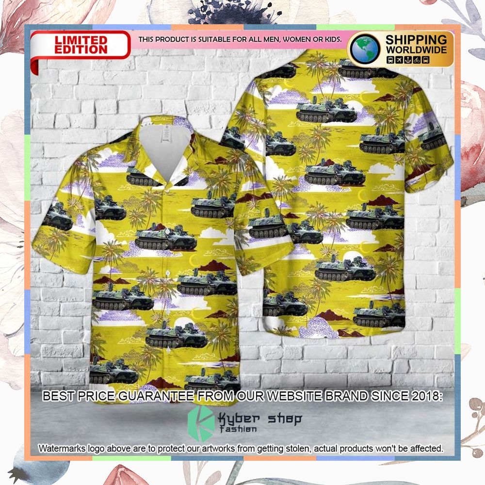 swedish army panserbandvagn 401 hawaiian shirt 1 580