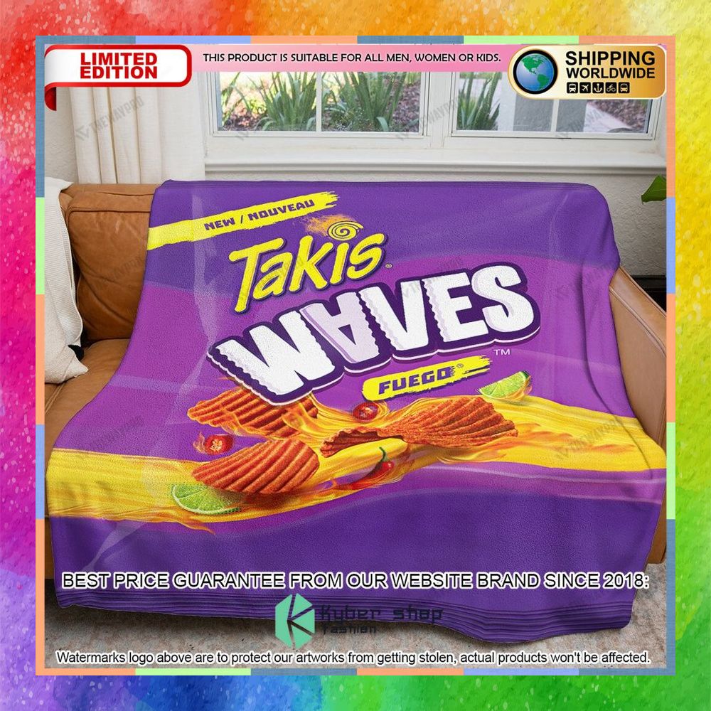 Takis Waves Fuego Soft Blanket 3 takis waves fuego soft blanket 1 486