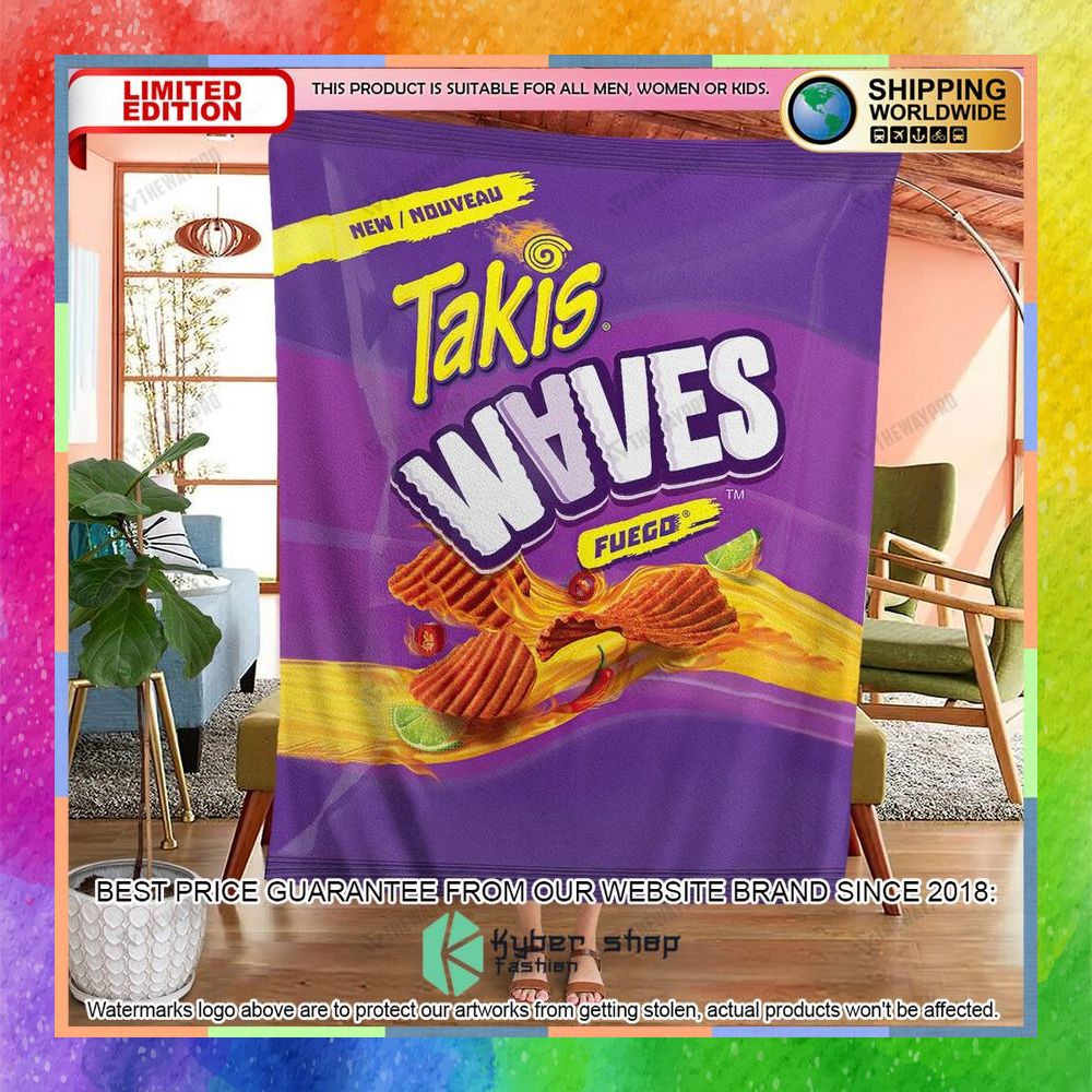 Takis Waves Fuego Soft Blanket 4 takis waves fuego soft blanket 2 869